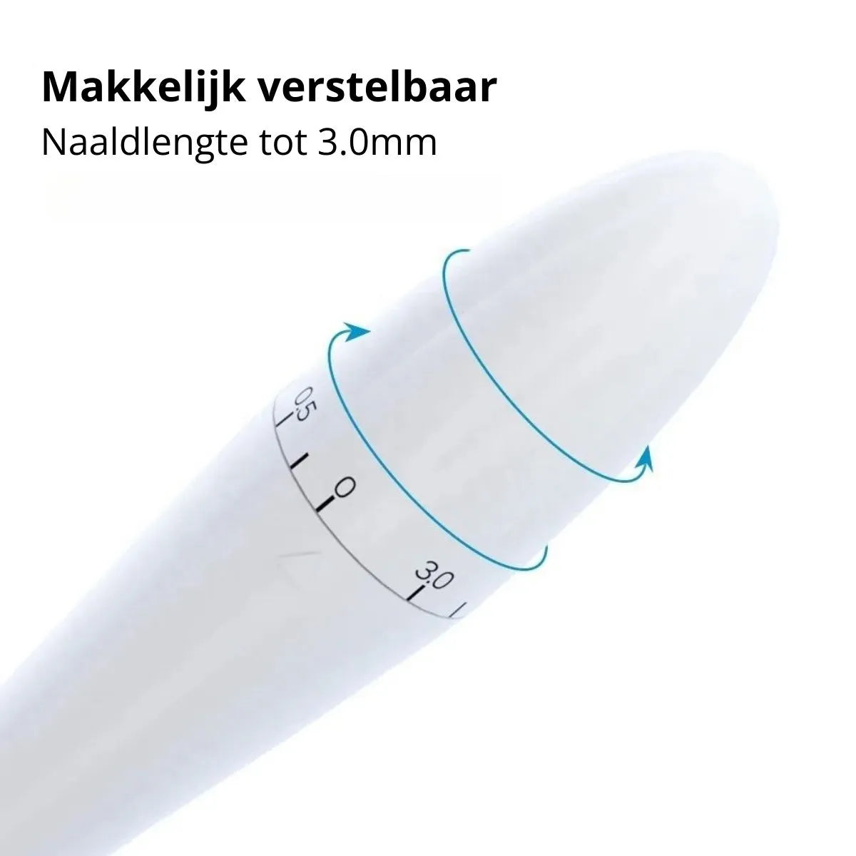 3x Dermastamp (voordeelset) - 140 Naalden – Verstelbaar (0,3mm - 3mm)